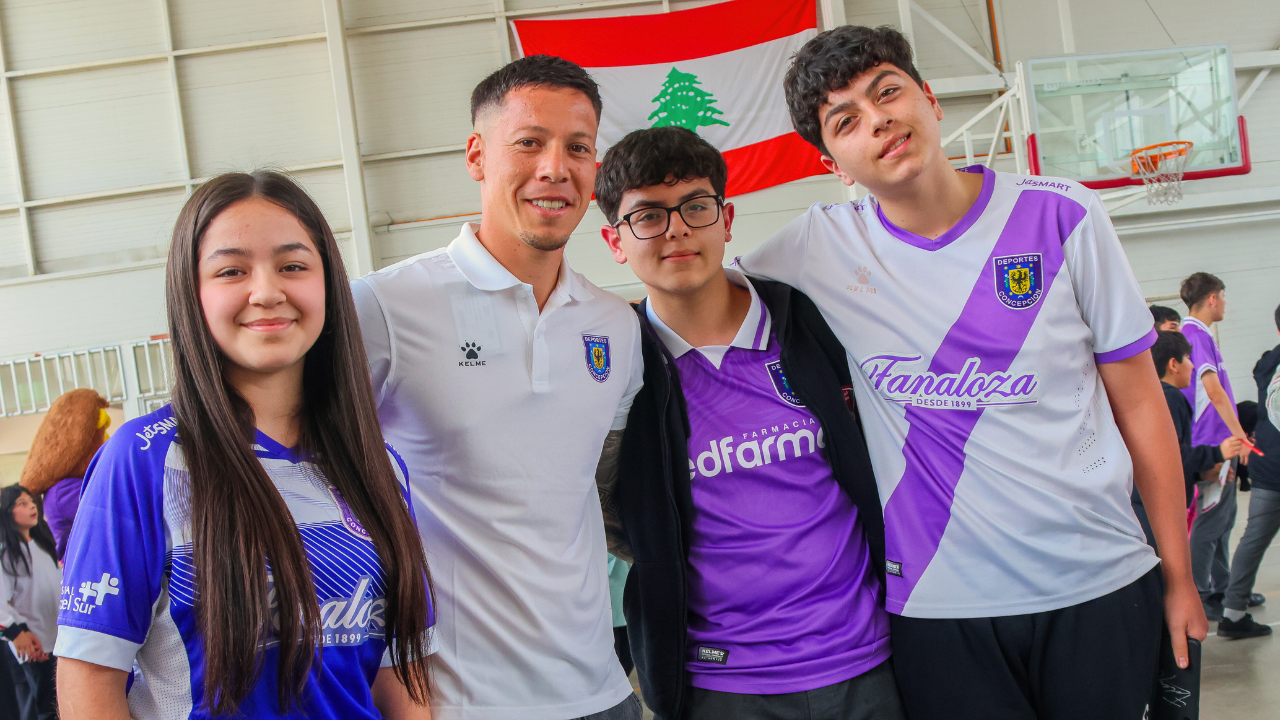 DEPORTES CONCEPCIÓN VISITÓ EL COLEGIO CHILENO ÁRABE DE CHIGUAYANTE