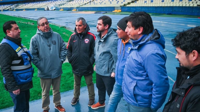 TODO LISTO PARA RECIBIR A O´HIGGINS EN EL ESTER ROA REBOLLEDO